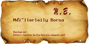Müllerleily Borsa névjegykártya